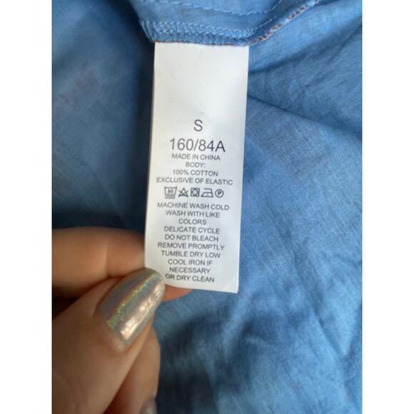 Kate Spade Garden Posy Smocked Midi Dress Cat Cactus Floral Print Size Small - Picture 7 of 8